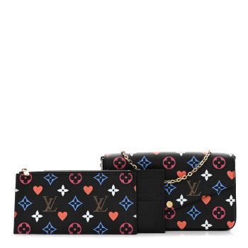 lv game on felicie|LOUIS VUITTON Game On Felicie Chain Wallet Black.